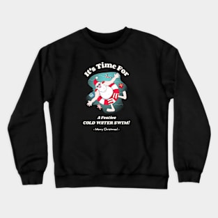 Merry Christmas Festive Cold Water Swim Crewneck Sweatshirt